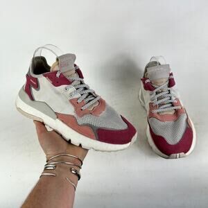 Adidas Nite Jogger Sneakers Women's 8 Multicolor Low Top Athletic Shoes DA8666